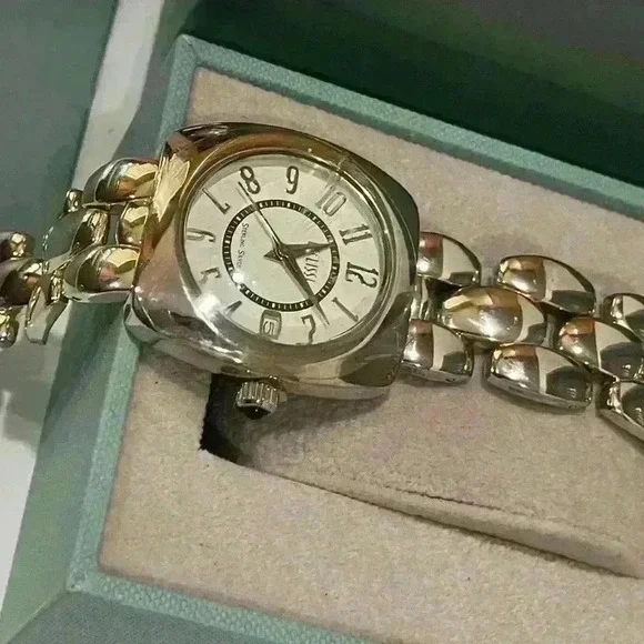 NIB Ecclissi 925 Sterling Silver 32696 Quartz Watch 35mm White Dial - Picture 2 of 12